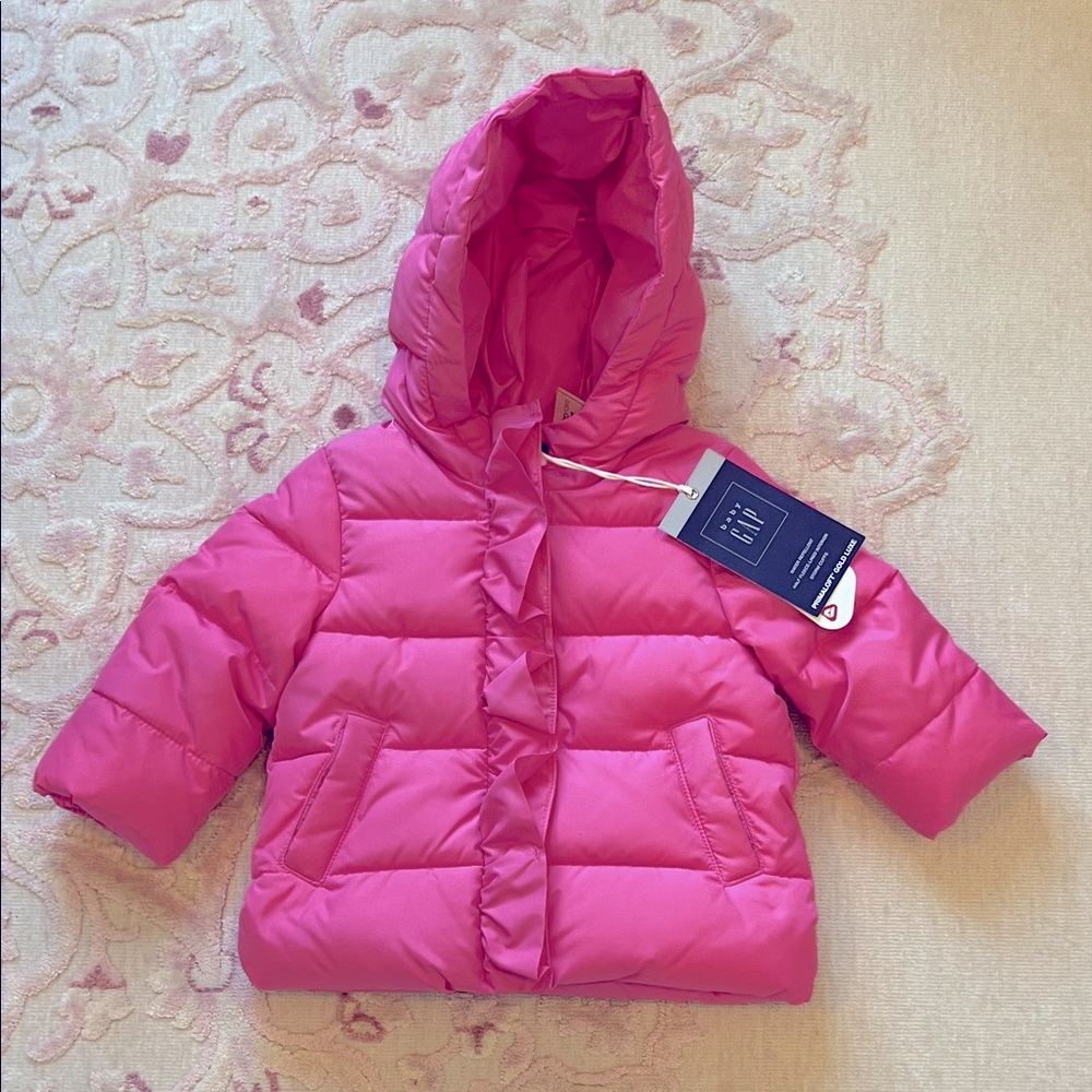 GAP Pink Kids Puffer Jacket